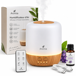 Humidificateur d’Air Aromia avec Diffuseur d’Huiles Essentielles & LED